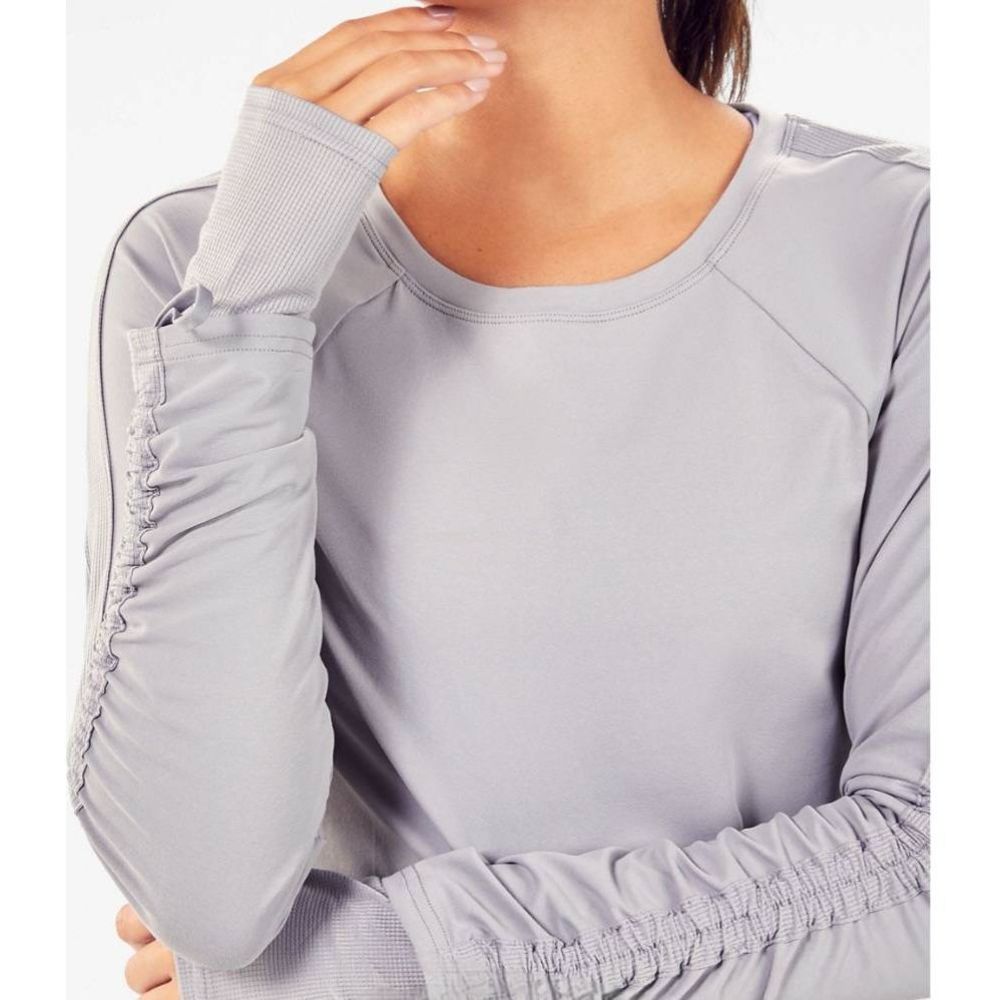 Fabletics Cashel Adjustable Long Sleeve II Haze Grey - Picture 2 of 9
